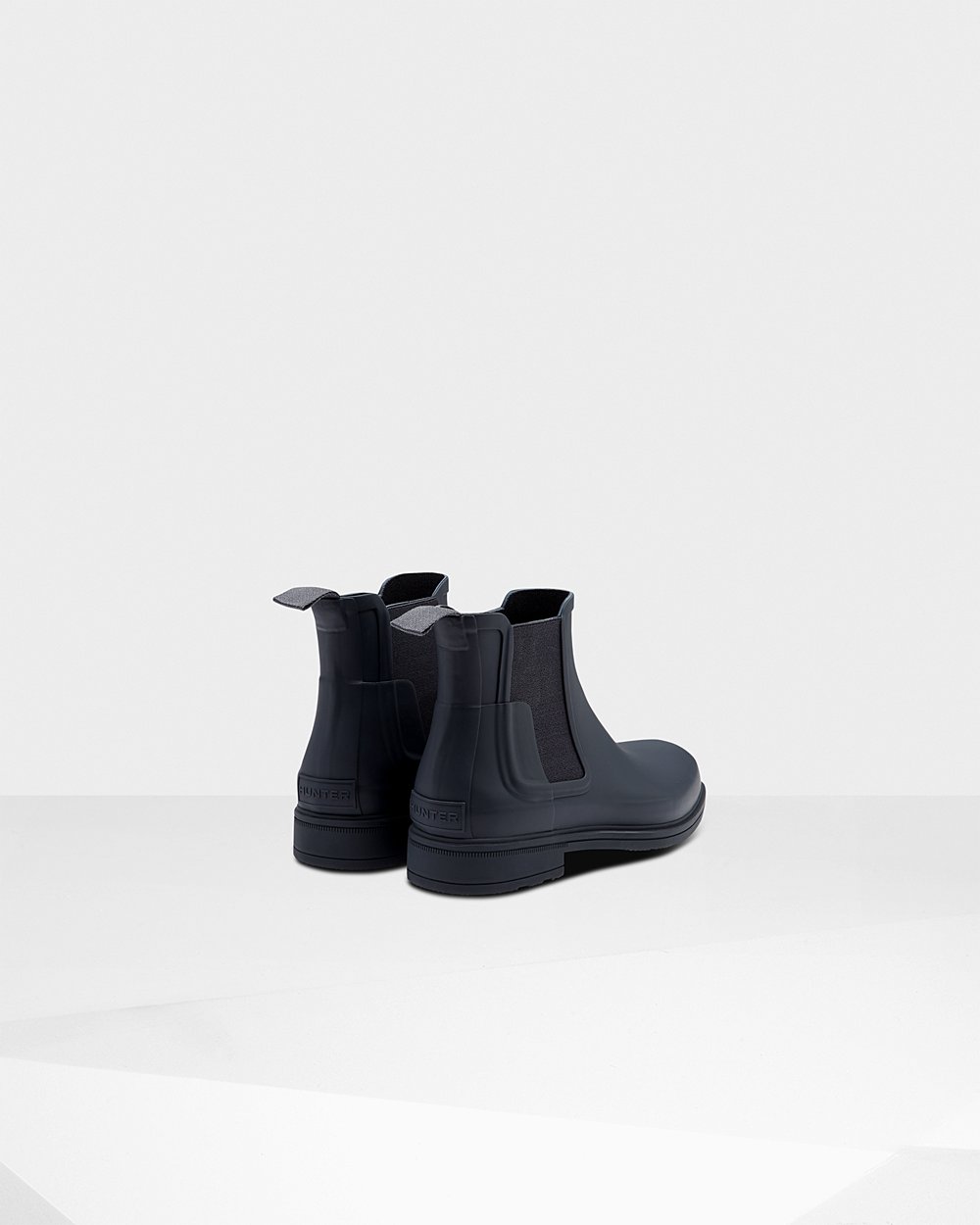 Men Hunter Refined Slim Fit | Chelsea Boots Navy | NZ-91064-IWUA